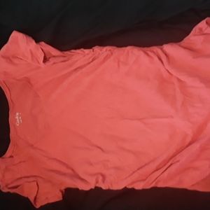 Deep  Coral  Cotton  Tshirt